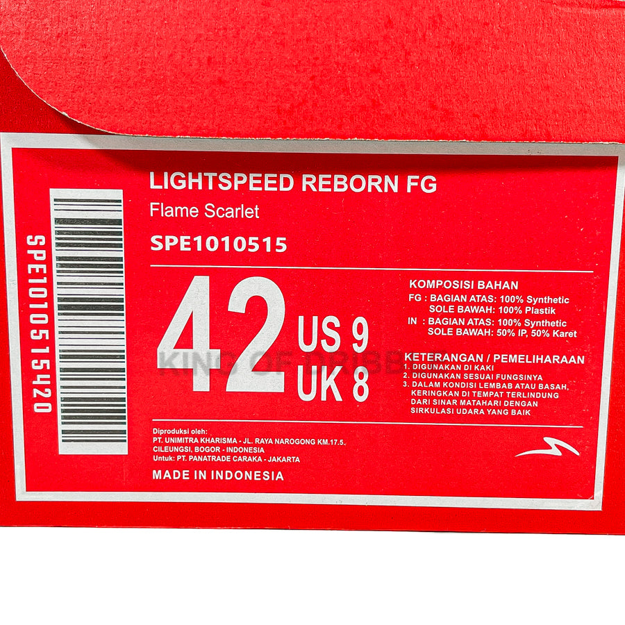 KING OF DRIBBLE Sepatu Bola Specs Lightspeed Reborn FG 1010515 Original