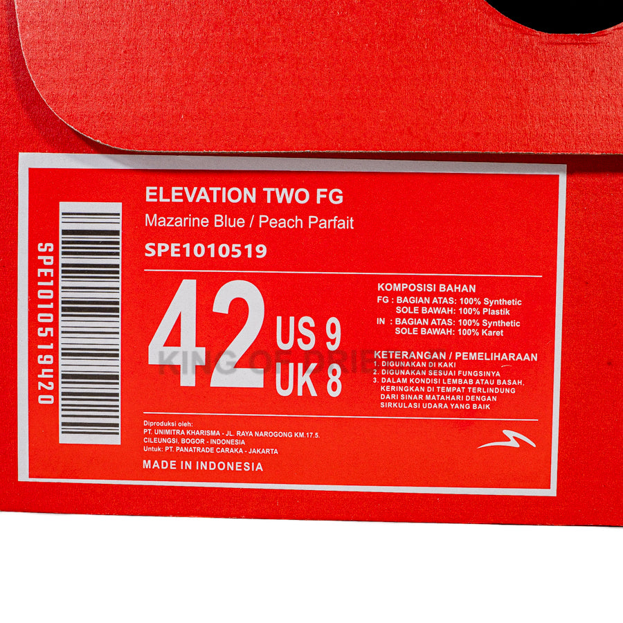 KING OF DRIBBLE Sepatu Bola Specs Elevation Two FG 1010519 Original
