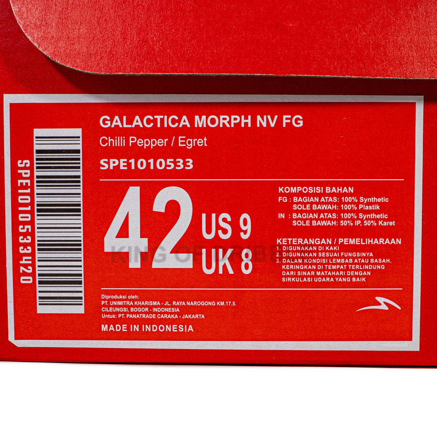 KING OF DRIBBLE Sepatu Bola Specs Galactica Morph Nv FG 1010533 Original