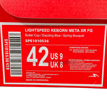 KING OF DRIBBLE Sepatu Bola Specs Lightspeed Reborn Meta XR FG 1010536 Original – World Cup Brazil Edition