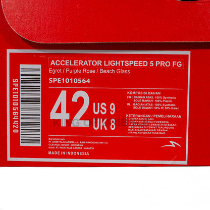 KING OF DRIBBLE Sepatu Bola Specs Accelerator Lightspeed 5 Pro FG 1010564 Original