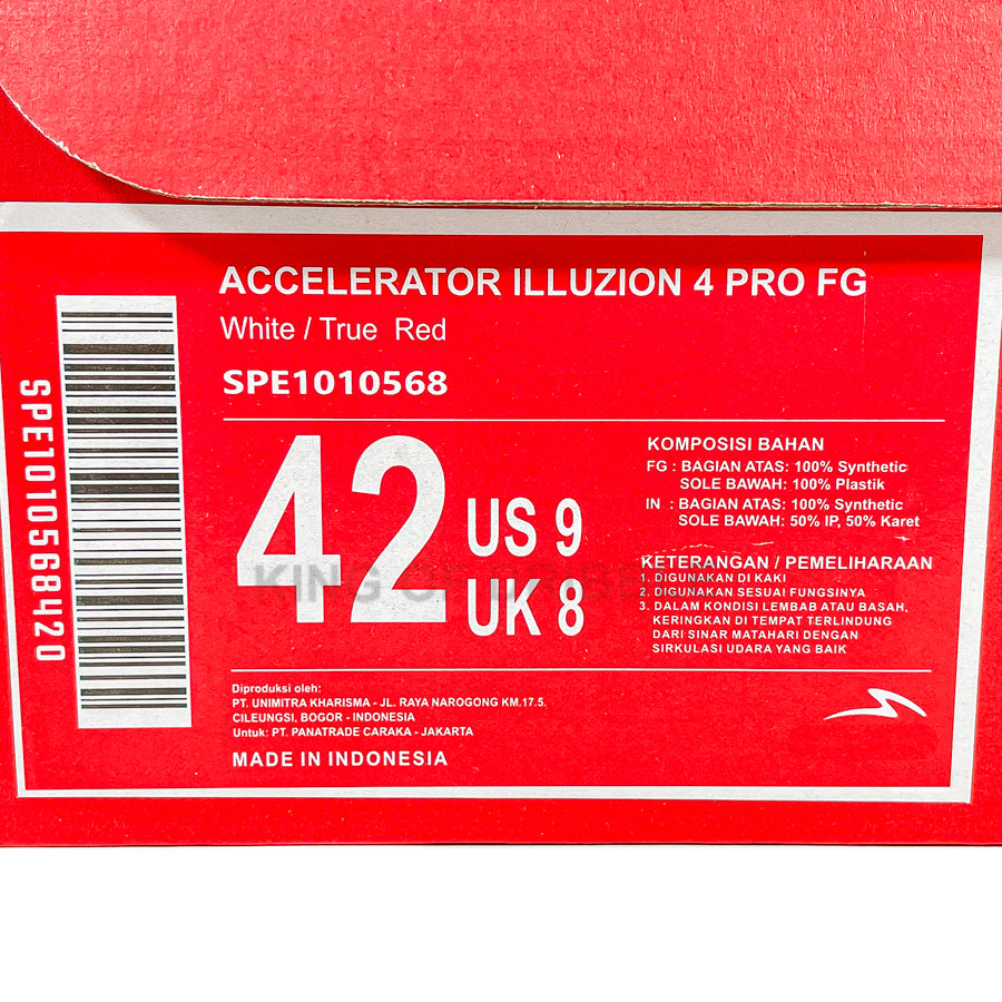 KING OF DRIBBLE Sepatu Bola Specs Accelerator Illuzion 4 Pro FG 1010568 Original