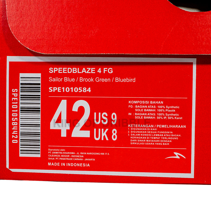 KING OF DRIBBLE Sepatu Bola Specs Speedblaze 4 FG 1010584 Original