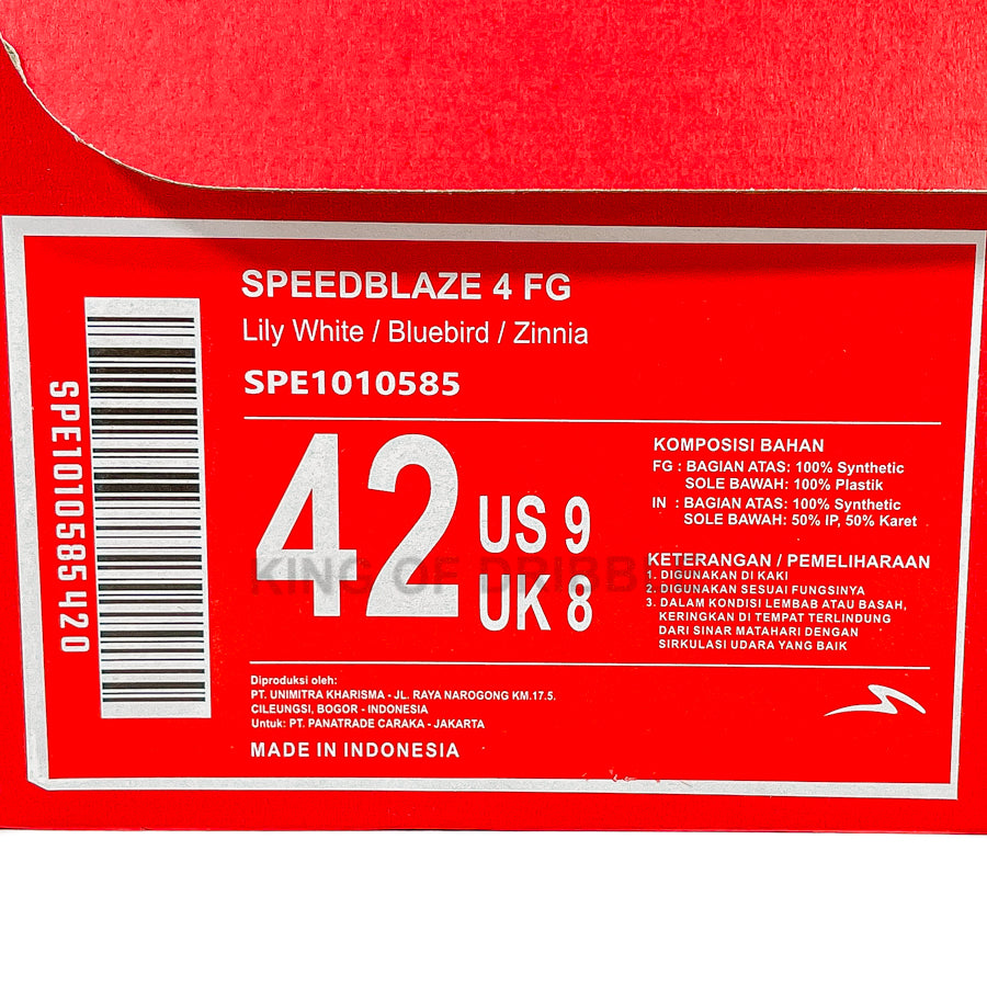 KING OF DRIBBLE Sepatu Bola Specs Speedblaze 4 FG 1010585 Original