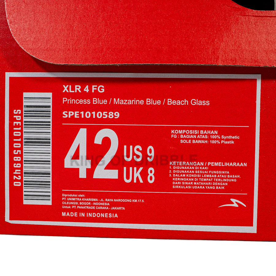 KING OF DRIBBLE Sepatu Bola Specs Xlr 4 FG 1010589 Original