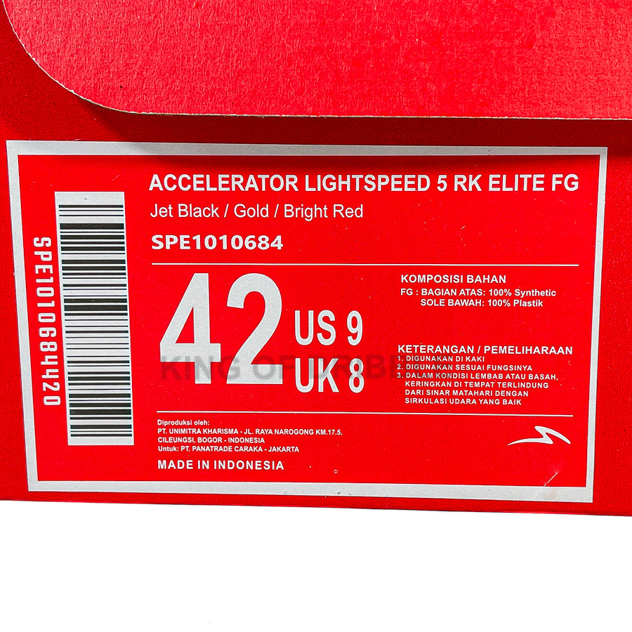 KING OF DRIBBLE Sepatu Bola Specs Accelerator Lightspeed 5 RK Elite FG 1010684 Original