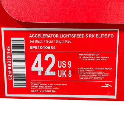 KING OF DRIBBLE Sepatu Bola Specs Accelerator Lightspeed 5 RK Elite FG 1010684 Original