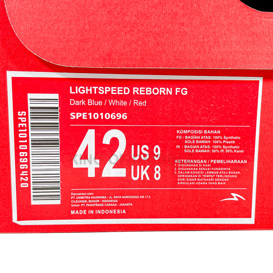 KING OF DRIBBLE Sepatu Bola Specs Lightspeed Reborn FG 1010696 Original