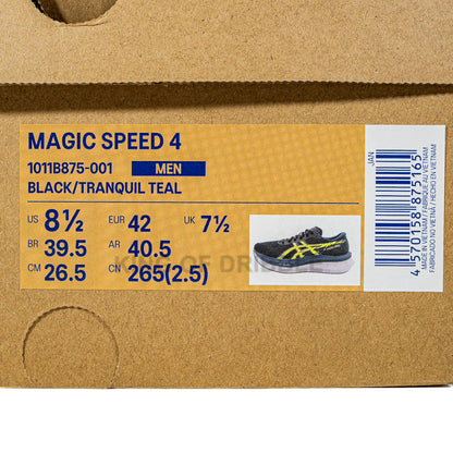 KING OF DRIBBLE Sepatu Running/Lari Asics Magic Speed 4 1011B875-001 Original