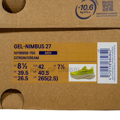 KING OF DRIBBLE Sepatu Running/Lari Asics Gel-Nimbus 27 1011B958-750 Original