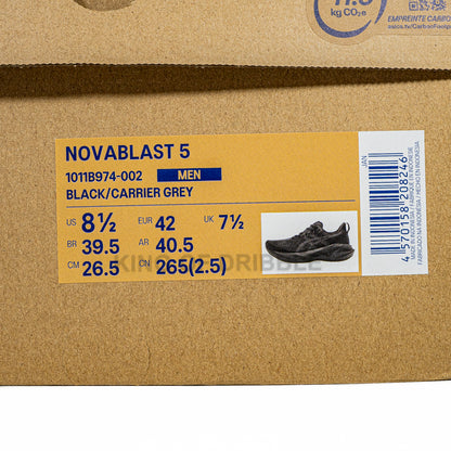 KING OF DRIBBLE Sepatu Running/Lari Asics Novablast 5 1011B974-002 Original