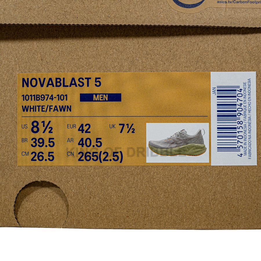 KING OF DRIBBLE Sepatu Running/Lari Asics Novablast 5 1011B974-101 Original