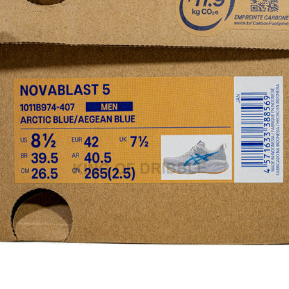 KING OF DRIBBLE Sepatu Running/Lari Asics Novablast 5 1011B974-407 Original