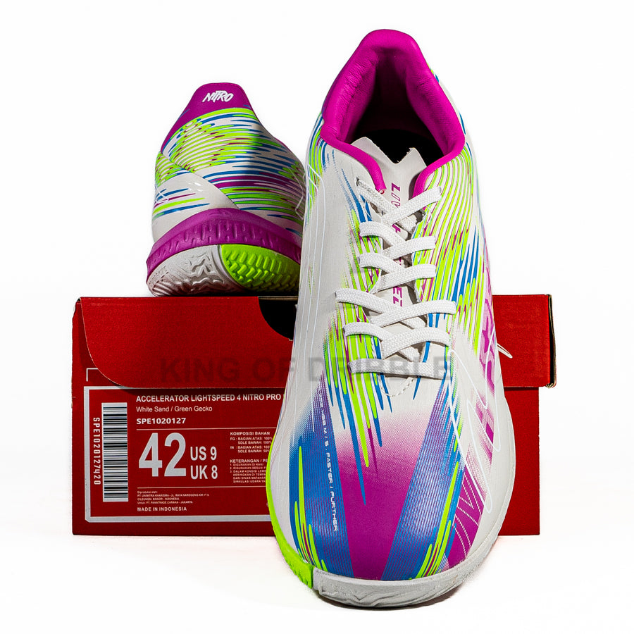 KING OF DRIBBLE Sepatu Futsal Specs Accelerator Lightspeed 4 Nitro Pro IN 1020127 Original