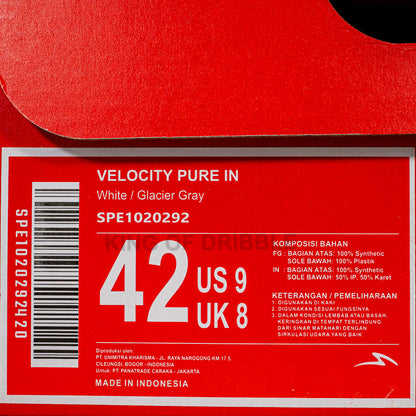 KING OF DRIBBLE Sepatu Futsal Specs Velocity Pure IN 1020292 Original