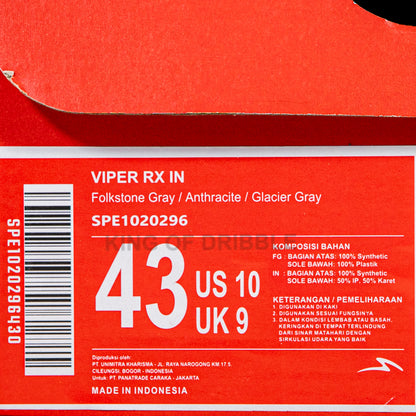 KING OF DRIBBLE Sepatu Futsal Specs Viper Rx IN 1020296 Original
