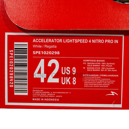 KING OF DRIBBLE Sepatu Futsal Specs Accelerator Lightspeed 4 Nitro Pro IN 1020298 Original