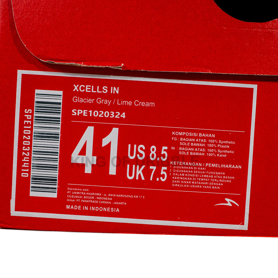 KING OF DRIBBLE Sepatu Futsal Specs Xcells IN 1020324 Original