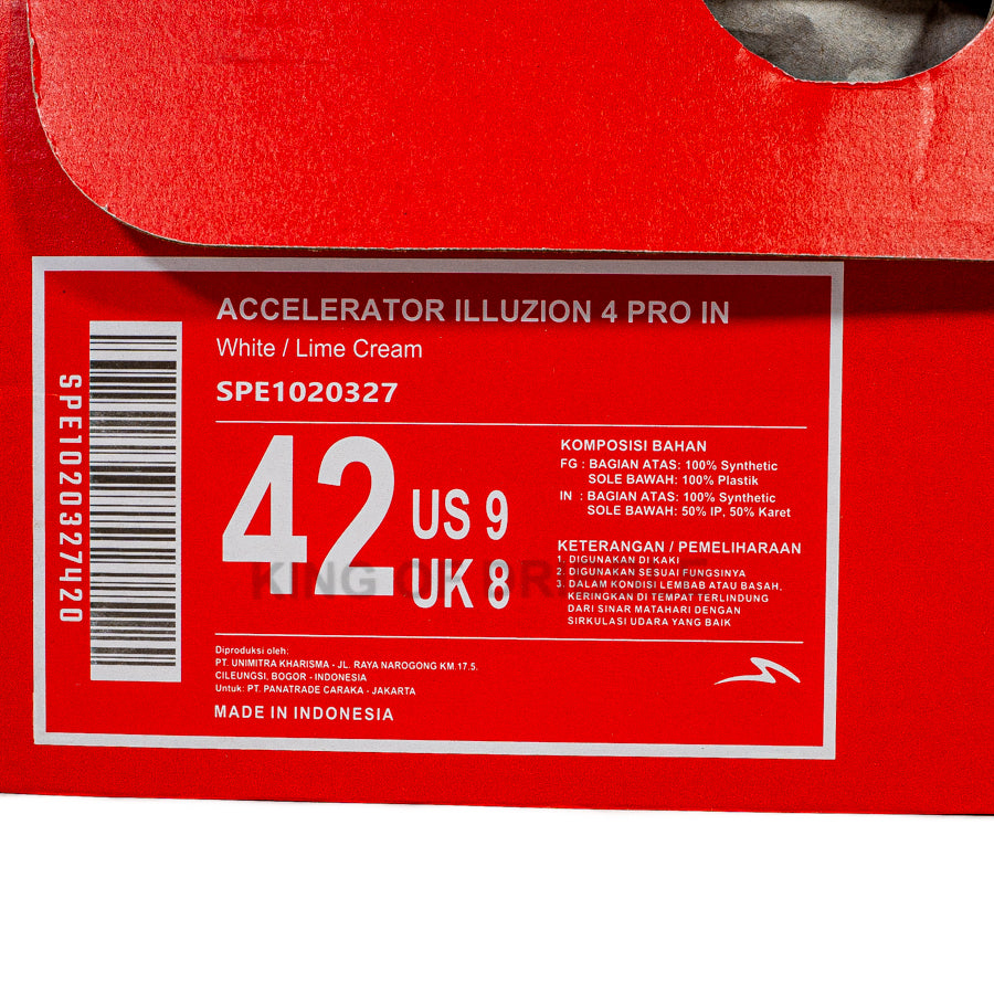 KING OF DRIBBLE Sepatu Futsal Specs Accelerator Illuzion 4 Pro IN 1020327 Original
