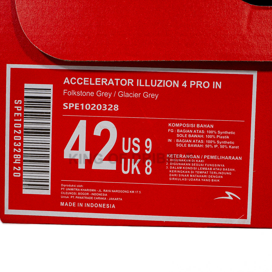 KING OF DRIBBLE Sepatu Futsal Specs Accelerator Illuzion 4 Pro IN 1020328 Original