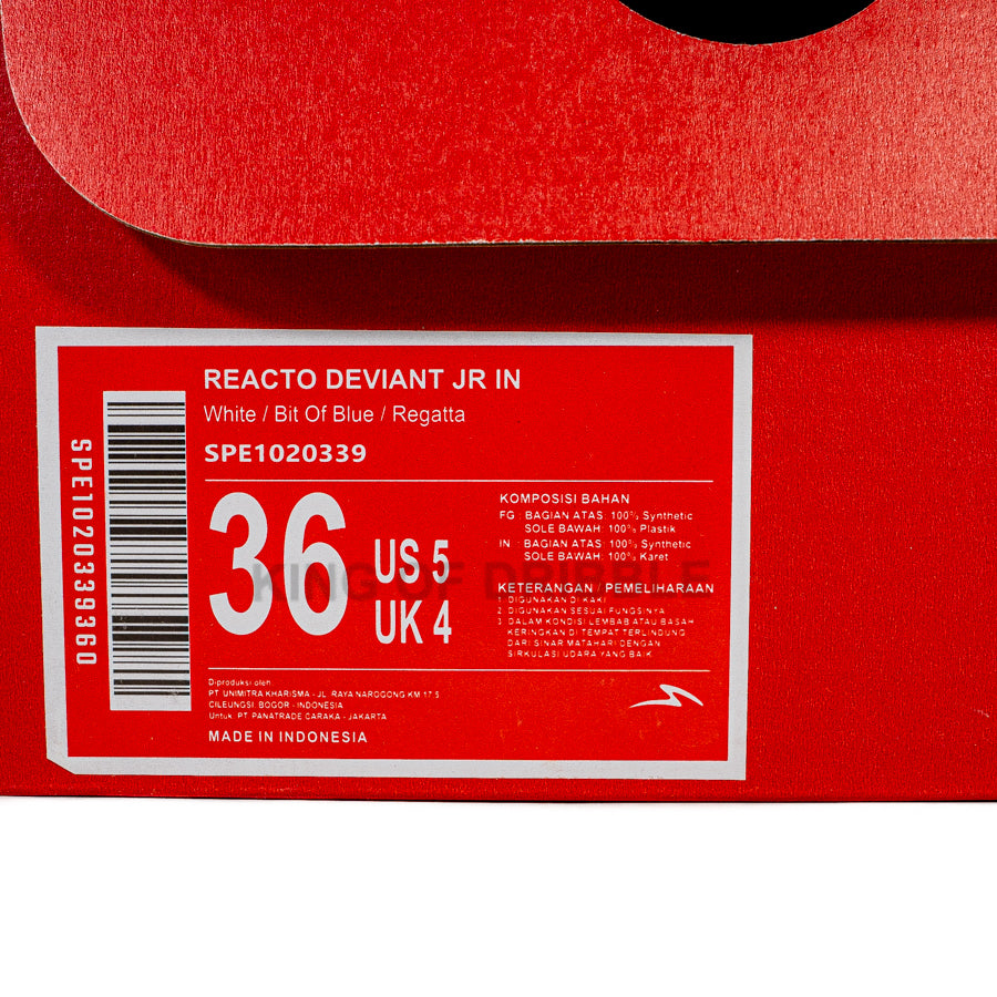 KING OF DRIBBLE Sepatu Futsal Anak Specs Reacto Deviant JR IN 1020339 Original