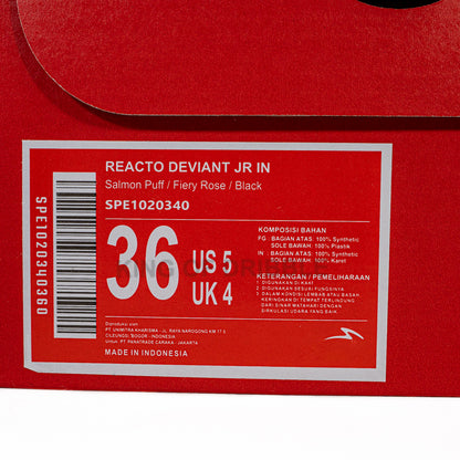 KING OF DRIBBLE Sepatu Futsal Anak Specs Reacto Deviant JR IN 1020340 Original