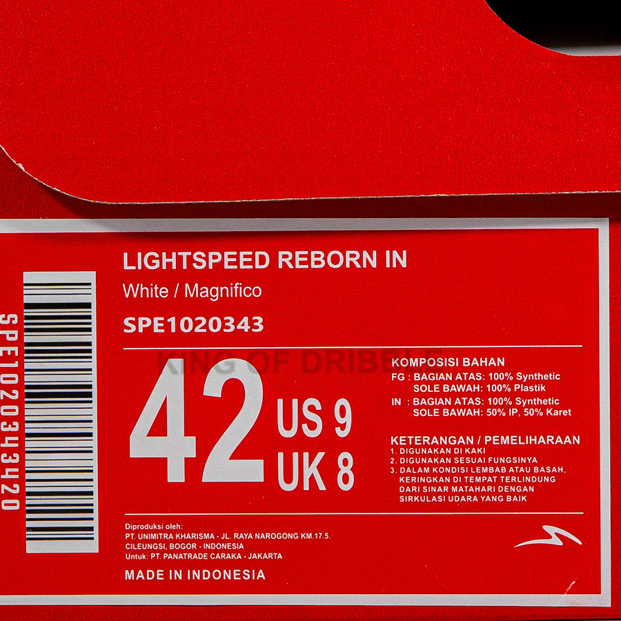 KING OF DRIBBLE Sepatu Futsal Specs Lightspeed Reborn IN 1020343 Original