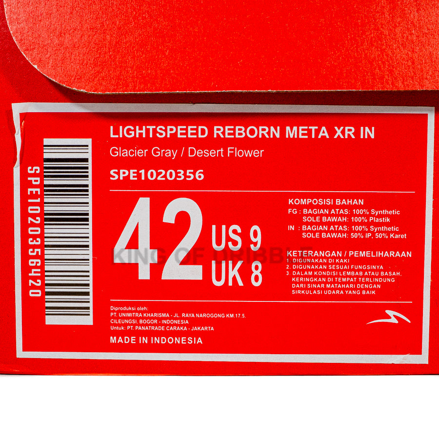 KING OF DRIBBLE Sepatu Futsal Specs Lightspeed Reborn Meta XR IN 1020356 Original