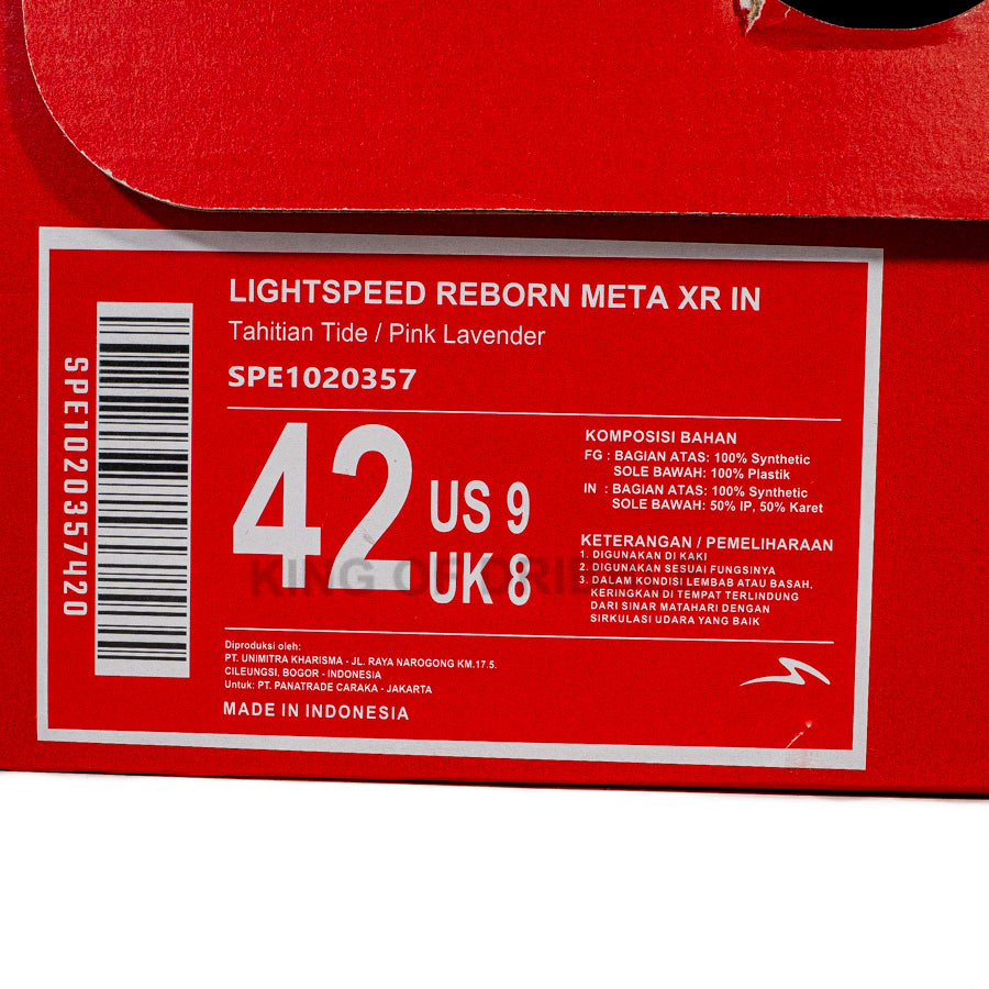 KING OF DRIBBLE Sepatu Futsal Specs Lightspeed Reborn Meta XR IN 1020357 Original