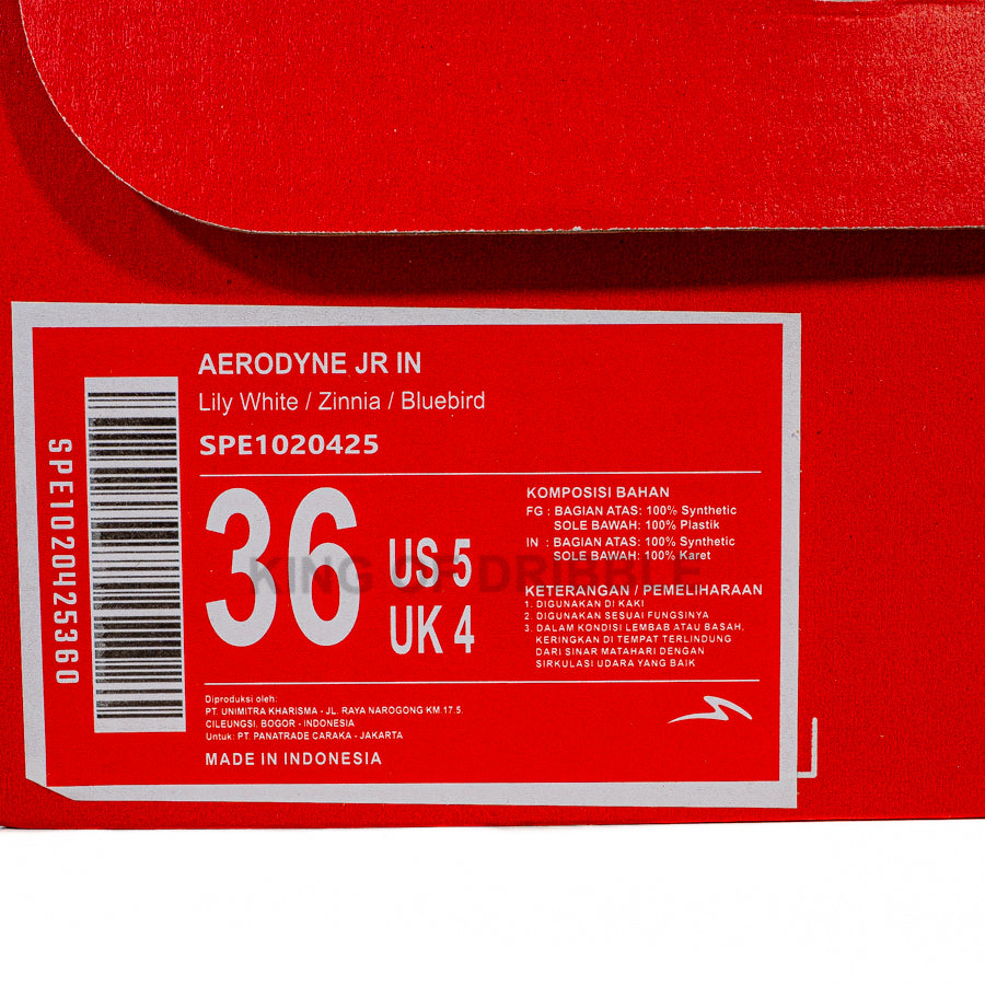 KING OF DRIBBLE Sepatu Futsal Anak Specs Aerodyne JR IN 1020425 Original