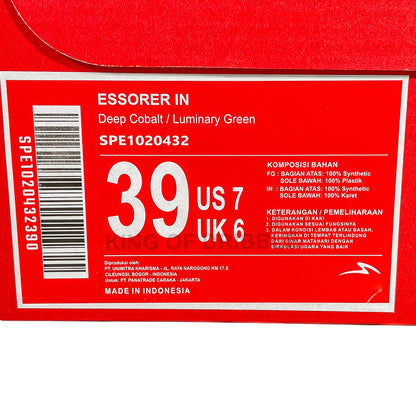 KING OF DRIBBLE Sepatu Futsal Specs Essorer IN 1020432 Original