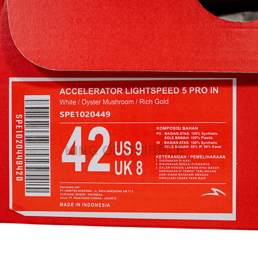 KING OF DRIBBLE Sepatu Futsal Specs Accelerator Lightspeed 5 Pro IN 1020449 Original