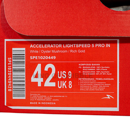 KING OF DRIBBLE Sepatu Futsal Specs Accelerator Lightspeed 5 Pro IN 1020449 Original