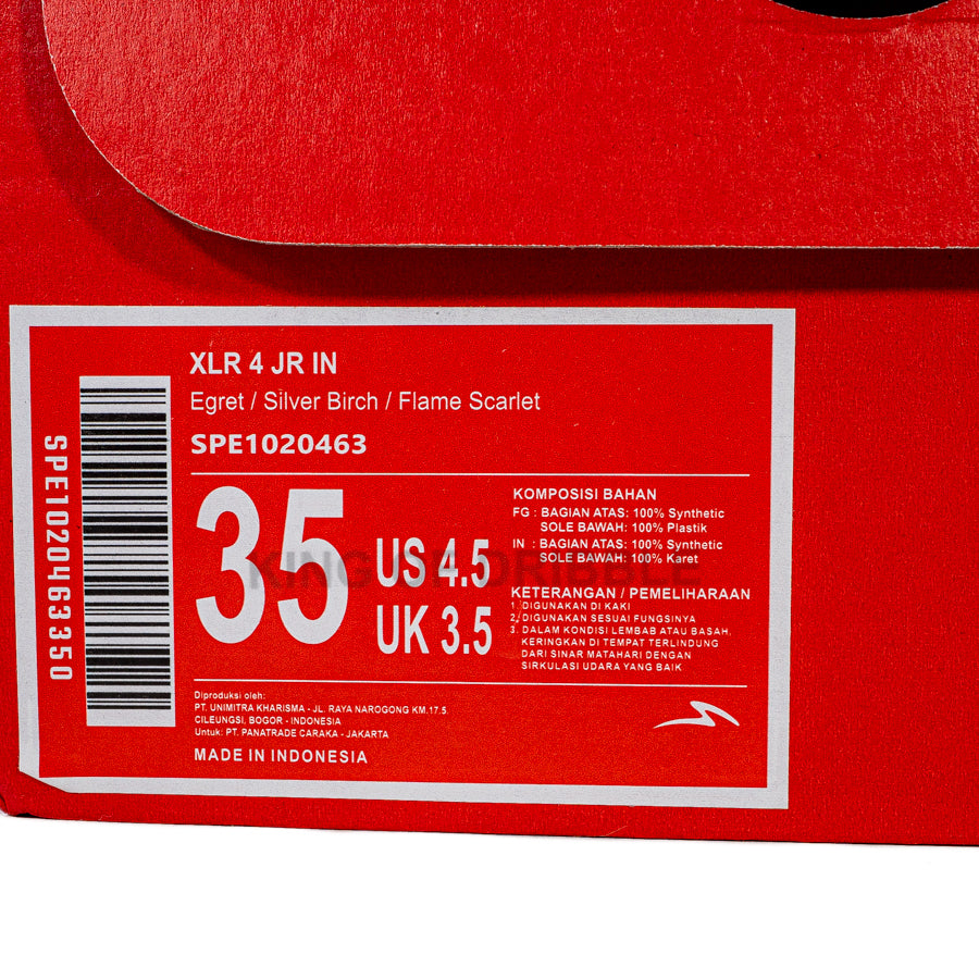KING OF DRIBBLE Sepatu Futsal Anak Specs Xlr 4 JR IN 1020463 Original