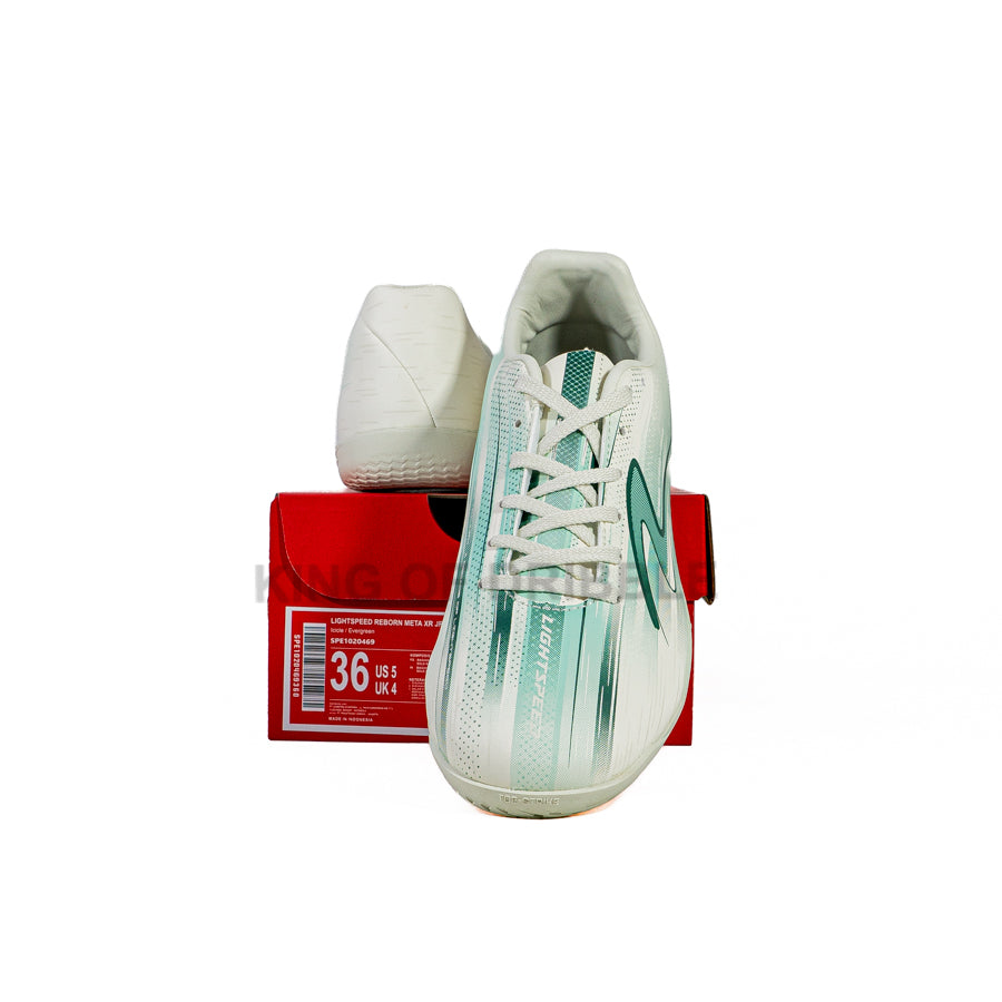 KING OF DRIBBLE Sepatu Futsal Anak Specs Lightspeed Reborn Meta XR JR IN 1020469 Original