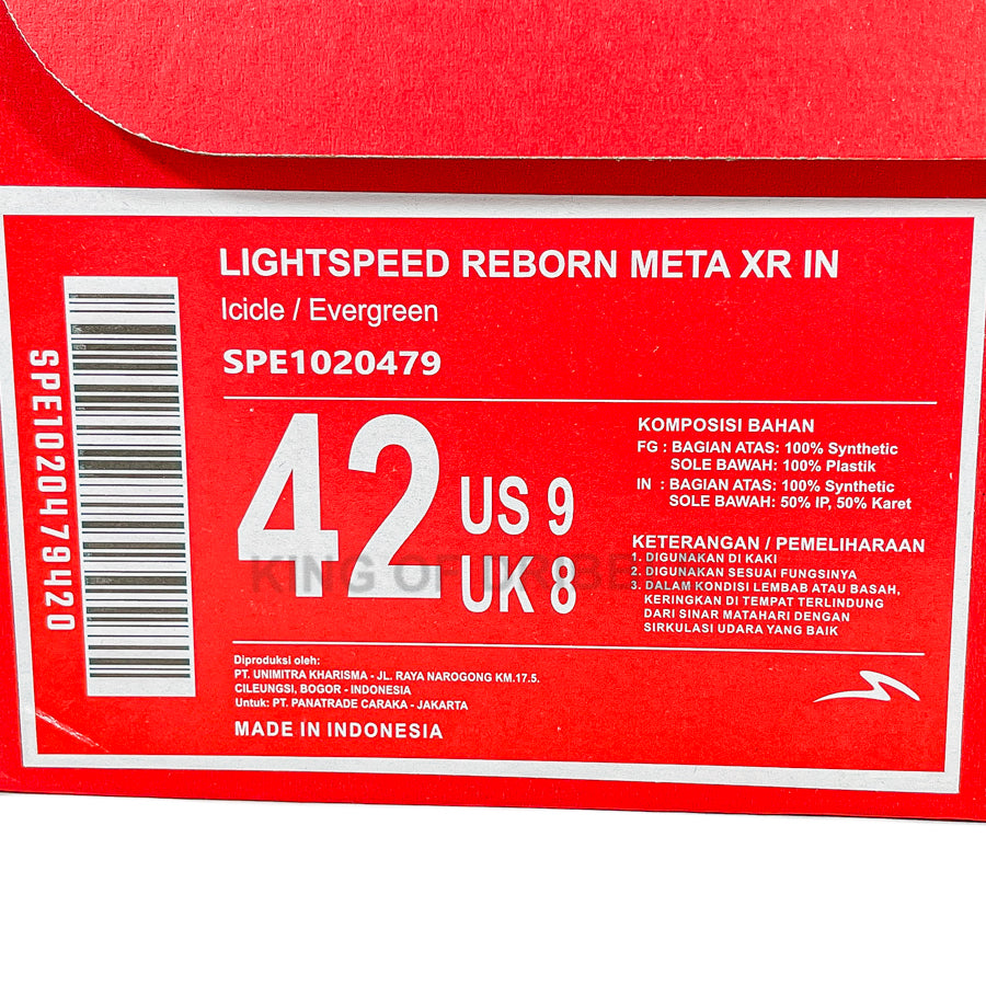 KING OF DRIBBLE Sepatu Futsal Specs Lightspeed Reborn Meta XR IN 1020479 Original