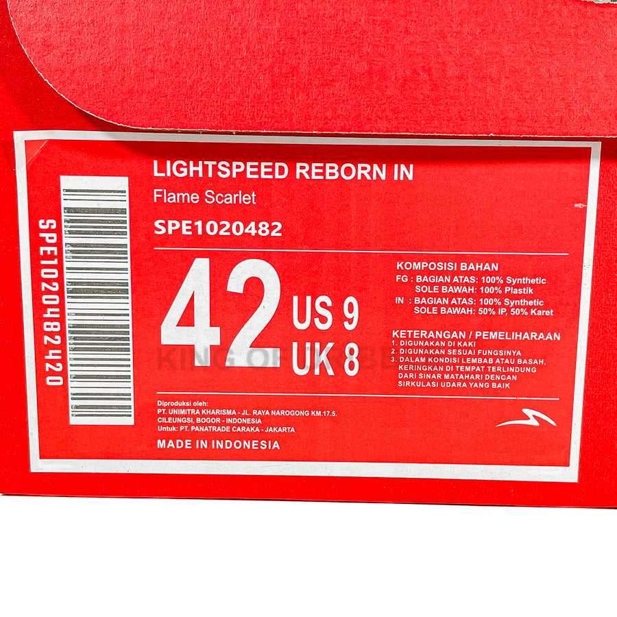 KING OF DRIBBLE Sepatu Futsal Specs Lightspeed Reborn IN 1020482 Original