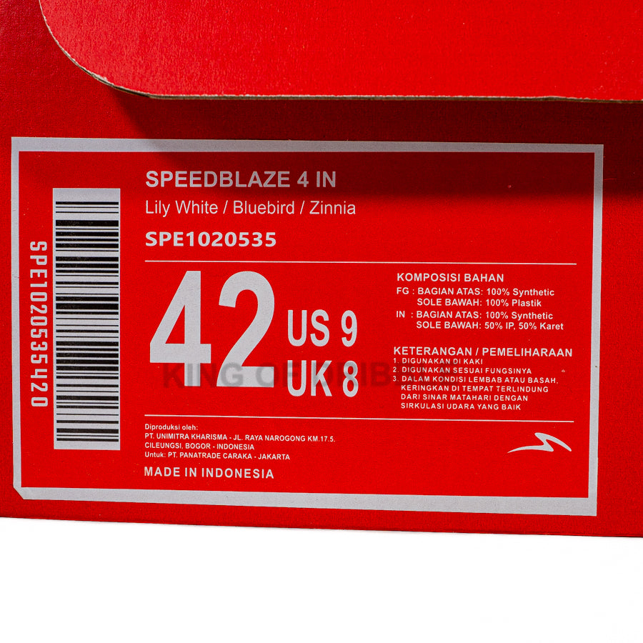 KING OF DRIBBLE Sepatu Futsal Specs Speedblaze 4 IN 1020535 Original