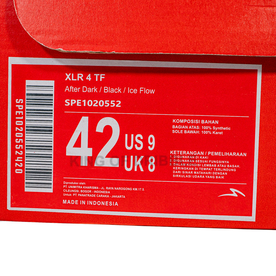 KING OF DRIBBLE Sepatu Mini Soccer Specs Xlr 4 TF 1020552 Original