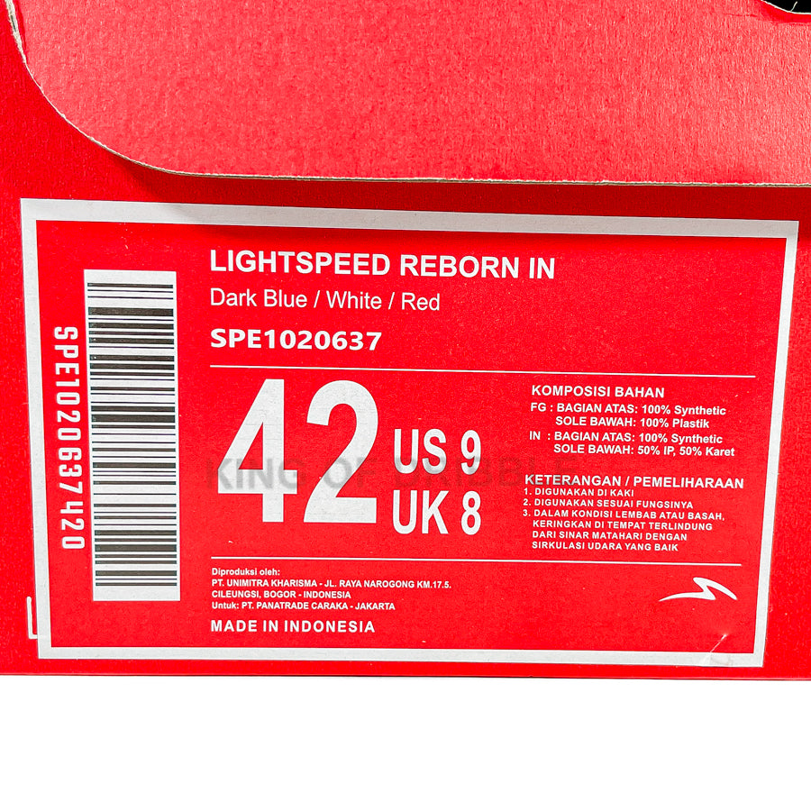 KING OF DRIBBLE Sepatu Futsal Specs Lightspeed Reborn IN 1020637 Original