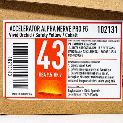 Sepatu Bola Specs Acc Alpha Nerve Pro FG 102131 Original BNIB