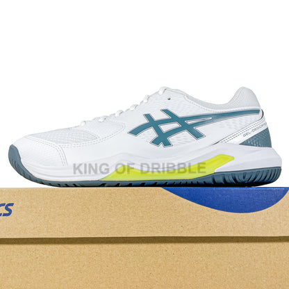 KING OF DRIBBLE Sepatu Tenis Asics Gel-Dedicate 8 Wide 1041A410-108 Original
