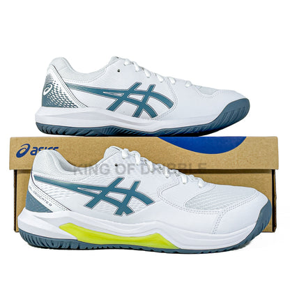 KING OF DRIBBLE Sepatu Tenis Asics Gel-Dedicate 8 Wide 1041A410-108 Original