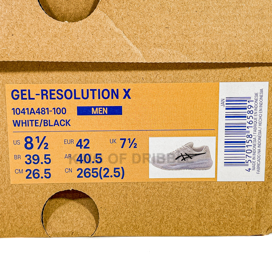 KING OF DRIBBLE Sepatu Tenis Asics Gel-Resolution 1041A481-100 Original
