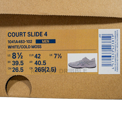 KING OF DRIBBLE Sepatu Tenis Asics Court Slide 4 1041A483-102 Original