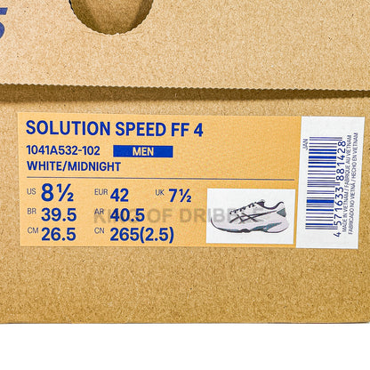 KING OF DRIBBLE Sepatu Tenis Asics Solution Speed FF 4 1041A532-102 Original