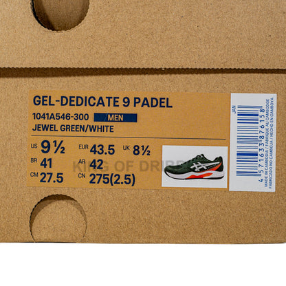 KING OF DRIBBLE Sepatu Padel Asics Gel-Dedicate 9 1041A546-300 Original