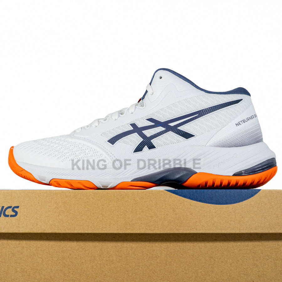 KING OF DRIBBLE Sepatu Volley Asics Netburner Ballistic FF MT 3 1051A074-105 Original