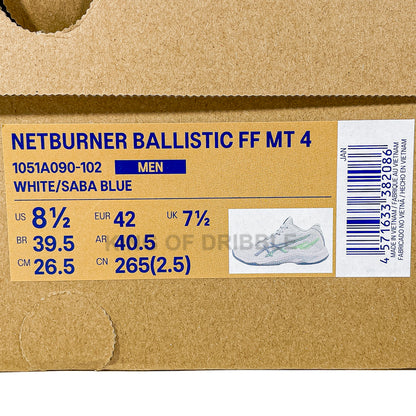 KING OF DRIBBLE Sepatu Voli Asics Netburner Ballistic FF MT 4 1051A090-102 Original