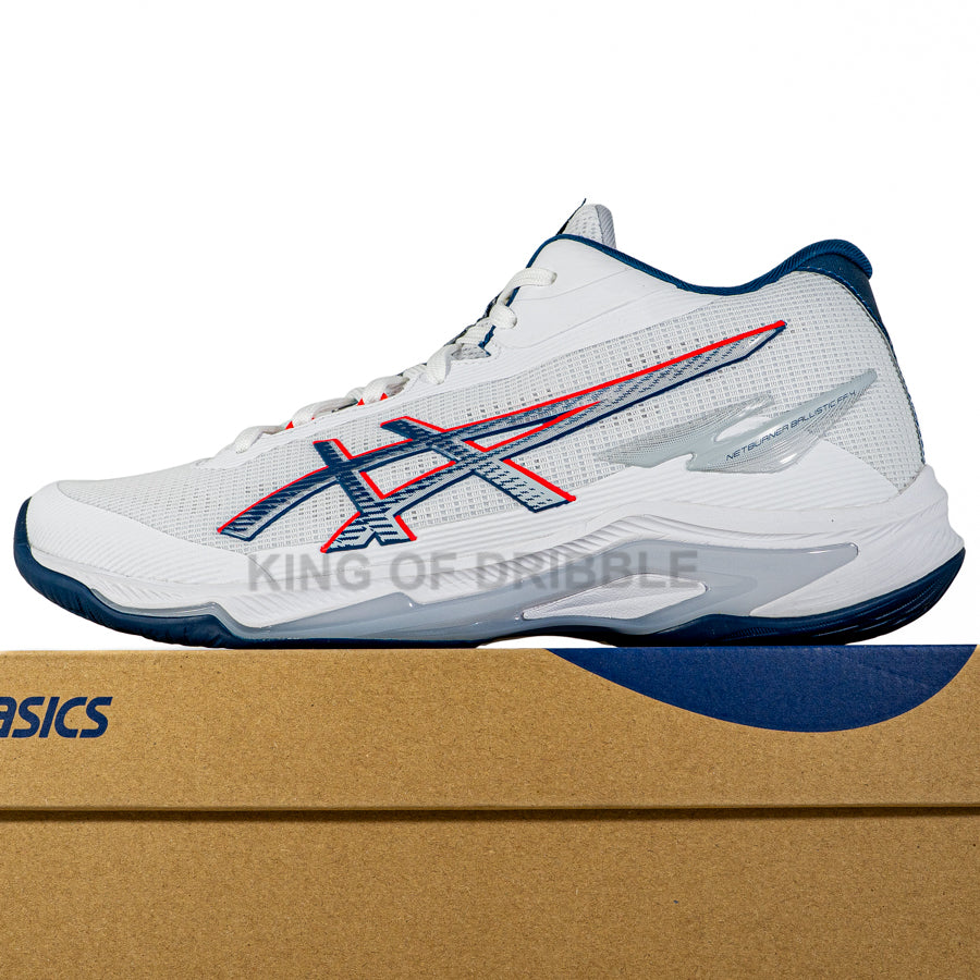 KING OF DRIBBLE Sepatu Volley Asics Netburner Ballistic FF MT 4 1053A071-101 Original